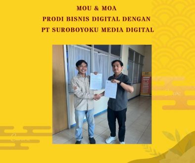 MoU dan MoA Program Studi Bisnis Digital dengan PT. Suroboyoku Media Digital